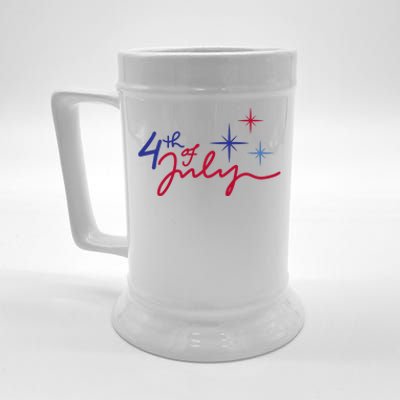 4th Of July Celebration Cute Beer Stein