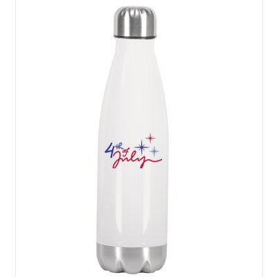 4th Of July Celebration Cute Stainless Steel Insulated Water Bottle