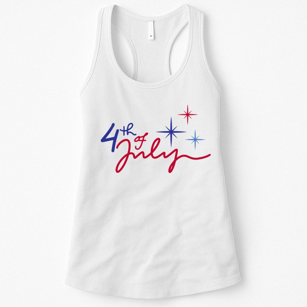 4th Of July Celebration Cute Womens Tank Top