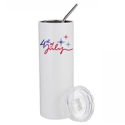 4th Of July Celebration Cute Stainless Steel Tumbler