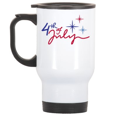 4th Of July Celebration Cute Stainless Steel Travel Mug