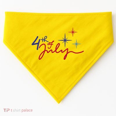 4th Of July Celebration Cute USA-Made Doggie Bandana