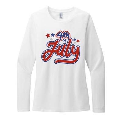 4th Of July Holiday Celebration Womens CVC Long Sleeve Shirt