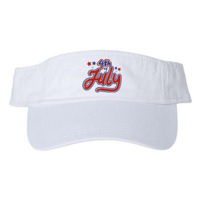 4th Of July Holiday Celebration Valucap Bio-Washed Visor