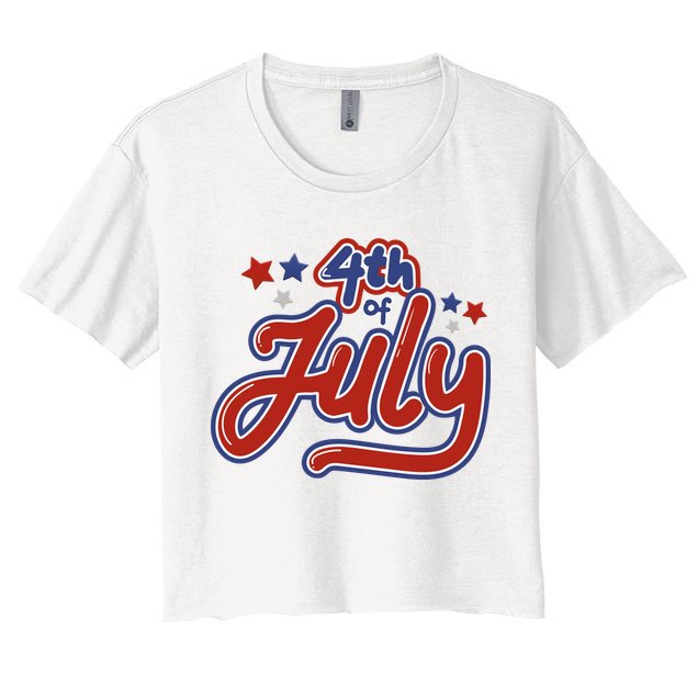 4th Of July Holiday Celebration Crop Top