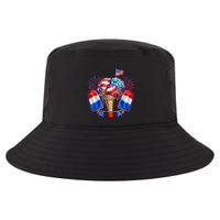 4th Of July Patriotic Ice Cream Popsicle American Flag Cool Comfort Performance Bucket Hat