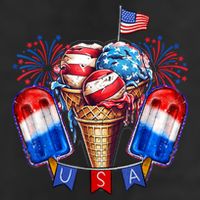 4th Of July Patriotic Ice Cream Popsicle American Flag Cool Comfort Performance Bucket Hat