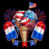 4th Of July Patriotic Ice Cream Popsicle American Flag Impact Tech Backpack