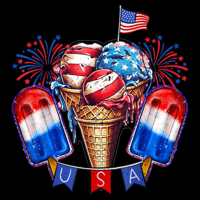 4th Of July Patriotic Ice Cream Popsicle American Flag Impact Tech Backpack
