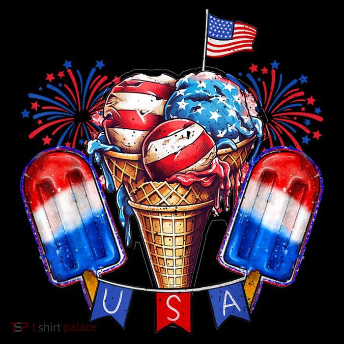 4th Of July Patriotic Ice Cream Popsicle American Flag 16 in Basic Backpack