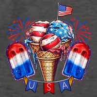 4th Of July Patriotic Ice Cream Popsicle American Flag Vector Backpack