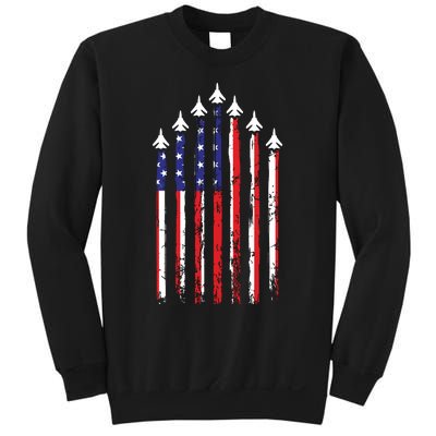 4th Of July Veteran Patriotic Fighter Jets Sweatshirt