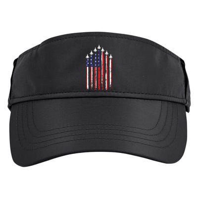 4th Of July Veteran Patriotic Fighter Jets Adult Drive Performance Visor