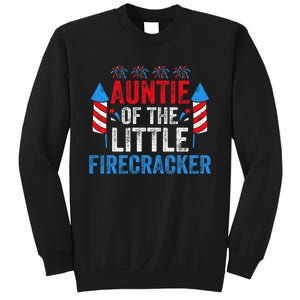 4th Of July Birthday Aunt Auntie Of The Little Firecracker Sweatshirt