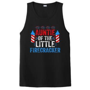 4th Of July Birthday Aunt Auntie Of The Little Firecracker PosiCharge Competitor Tank