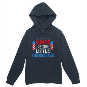 4th Of July Birthday Aunt Auntie Of The Little Firecracker Urban Pullover Hoodie