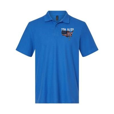 4th Of July American Flag God Bless America Polo