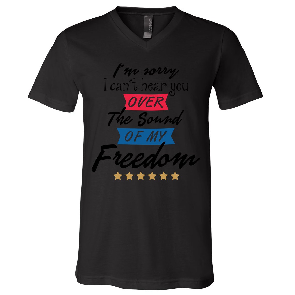4th Of July Free Sound Of My Freedom V-Neck T-Shirt