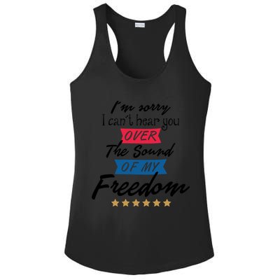 4th Of July Free Sound Of My Freedom Ladies PosiCharge Competitor Racerback Tank