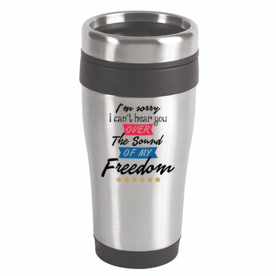 4th Of July Free Sound Of My Freedom 16oz Travel Tumbler