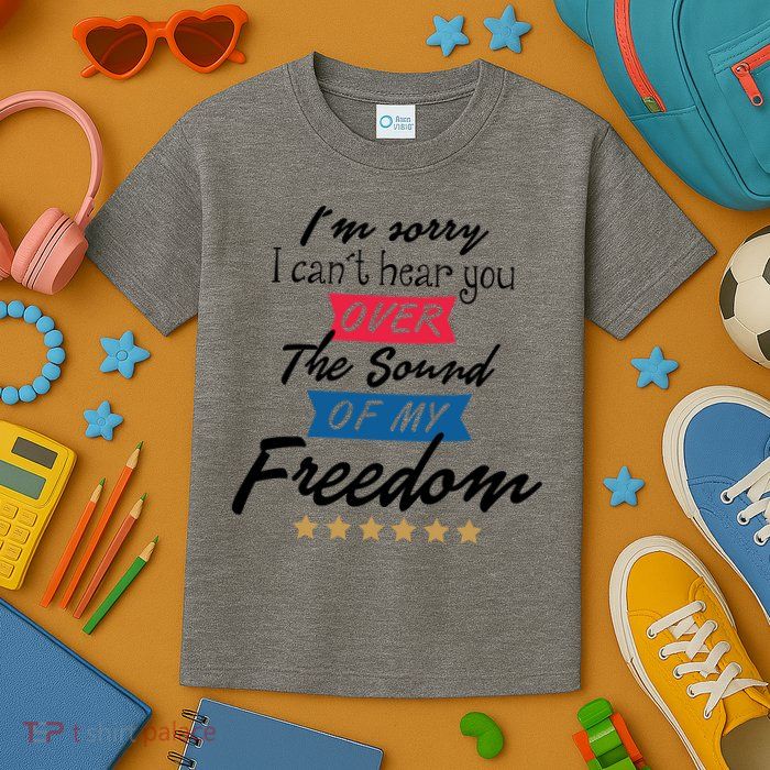 4th Of July Free Sound Of My Freedom Kids T-Shirt