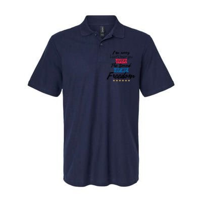 4th Of July Free Sound Of My Freedom Softstyle Adult Sport Polo