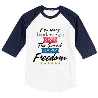 4th Of July Free Sound Of My Freedom Baseball Sleeve Shirt