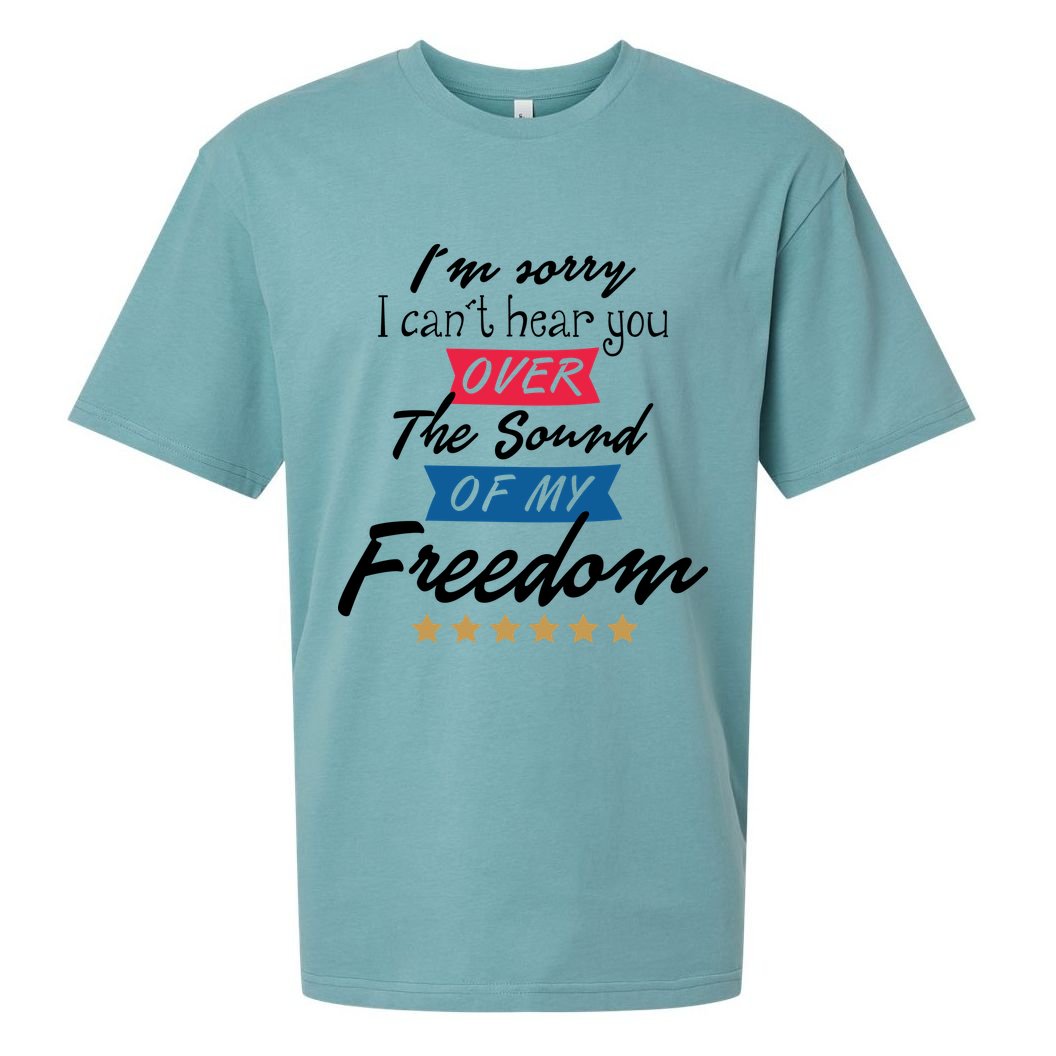 4th Of July Free Sound Of My Freedom Sueded Cloud Jersey T-Shirt