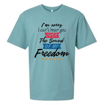 4th Of July Free Sound Of My Freedom Sueded Cloud Jersey T-Shirt