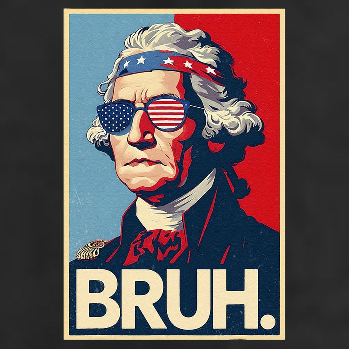 4th Of July 2025 George Washington Bruh Adult Drive Performance Visor