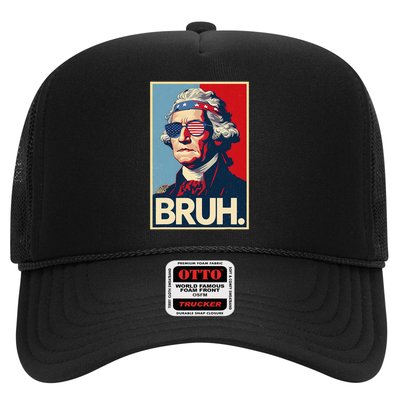 4th Of July 2025 George Washington Bruh Trucker Hat