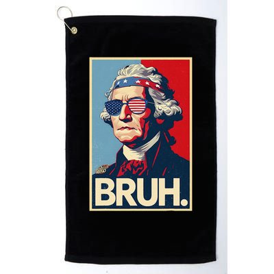 4th Of July 2025 George Washington Bruh Golf Towel