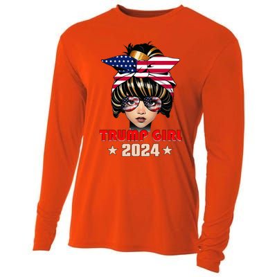 4th Of July Trump 45 47 Trump Girl 2024 Cooling Performance Long Sleeve Crew