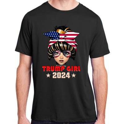 4th Of July Trump 45 47 Trump Girl 2024 Adult ChromaSoft Performance T-Shirt