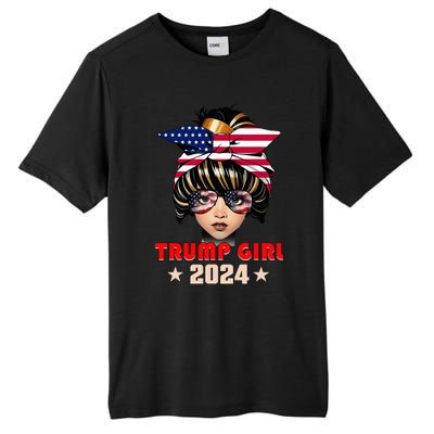 4th Of July Trump 45 47 Trump Girl 2024 Tall Fusion ChromaSoft Performance T-Shirt