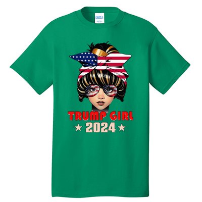 4th Of July Trump 45 47 Trump Girl 2024 Tall T-Shirt