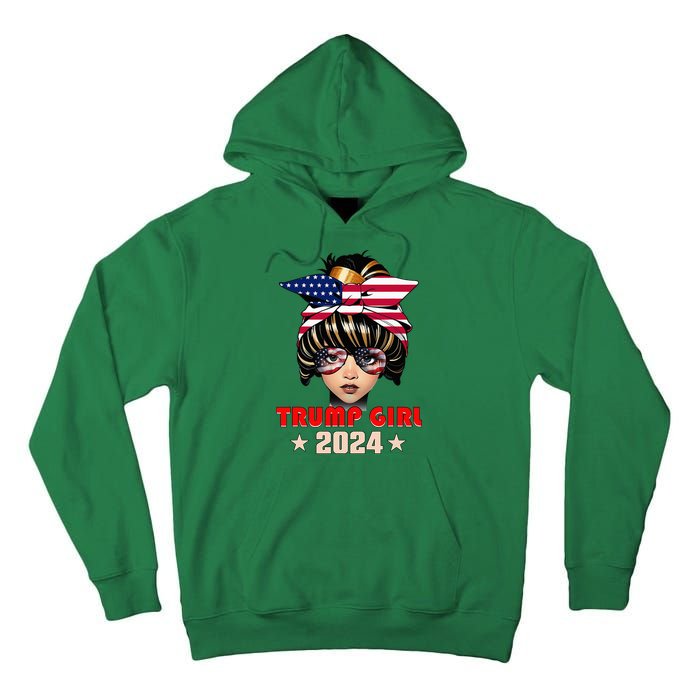 4th Of July Trump 45 47 Trump Girl 2024 Tall Hoodie