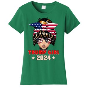 4th Of July Trump 45 47 Trump Girl 2024 Women's T-Shirt