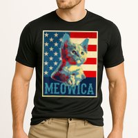 4th of July Meowica Kitty Cat Cooling Performance Crew T-Shirt