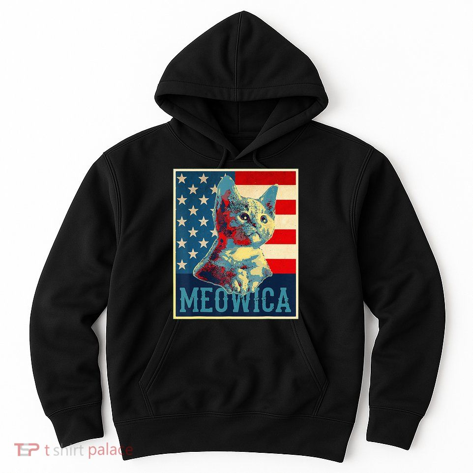 4th of July Meowica Kitty Cat Hoodie