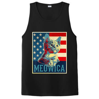 4th of July Meowica Kitty Cat PosiCharge Competitor Tank
