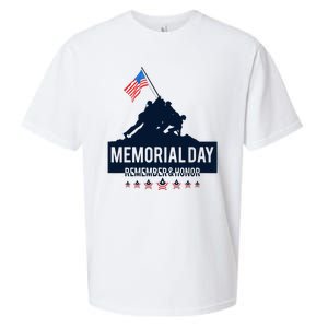 4th Of July Remember And Honor Memorial Day Gift For Veteran Sueded Cloud Jersey T-Shirt