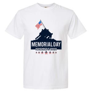 4th Of July Remember And Honor Memorial Day Gift For Veteran Garment-Dyed Heavyweight T-Shirt