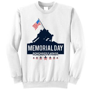 4th Of July Remember And Honor Memorial Day Gift For Veteran Sweatshirt