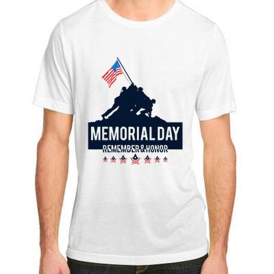 4th Of July Remember And Honor Memorial Day Gift For Veteran Adult ChromaSoft Performance T-Shirt