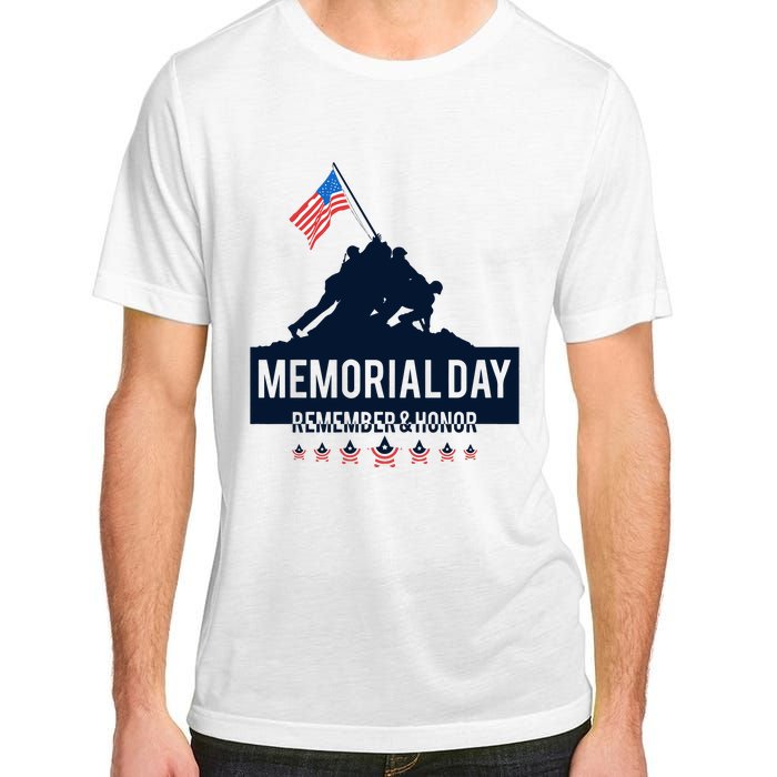 4th Of July Remember And Honor Memorial Day Gift For Veteran Adult ChromaSoft Performance T-Shirt