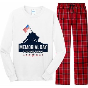 4th Of July Remember And Honor Memorial Day Gift For Veteran Long Sleeve Pajama Set