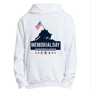 4th Of July Remember And Honor Memorial Day Gift For Veteran Urban Pullover Hoodie