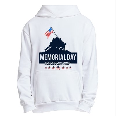 4th Of July Remember And Honor Memorial Day Gift For Veteran Urban Pullover Hoodie