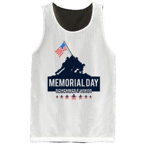 4th Of July Remember And Honor Memorial Day Gift For Veteran Mesh Reversible Basketball Jersey Tank